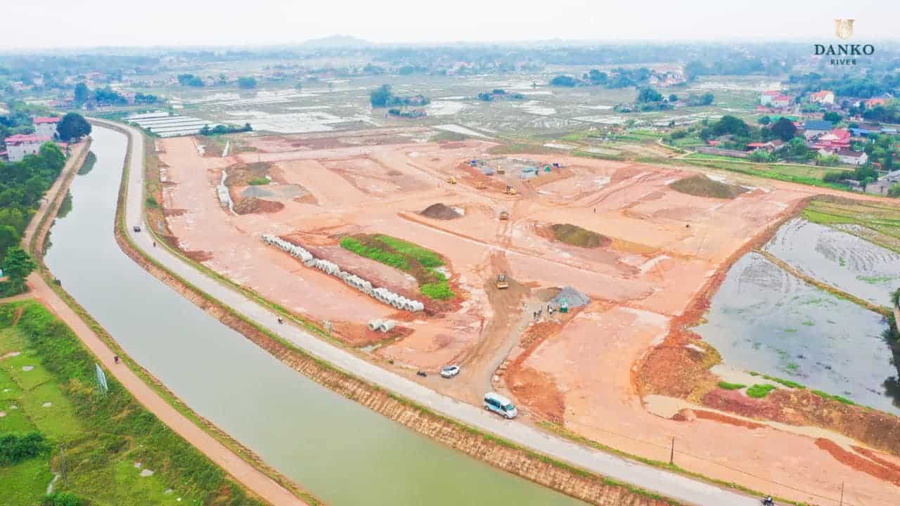 Hình ảnh tiến độ dự án Danko River Tháng 1/2024
